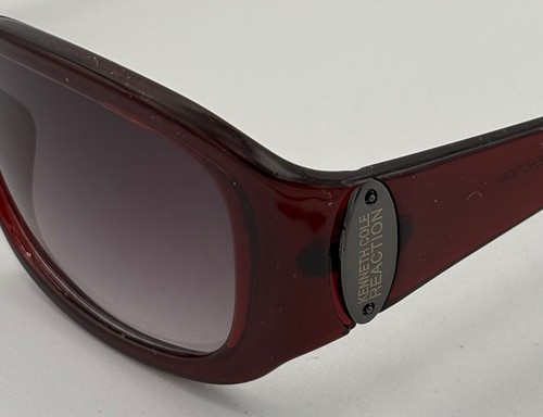 Kenneth Cole Reaction Womens Sunglass Burgundy Rectangle, Smoke Lens KC1210 69B - Picture 9 of 13