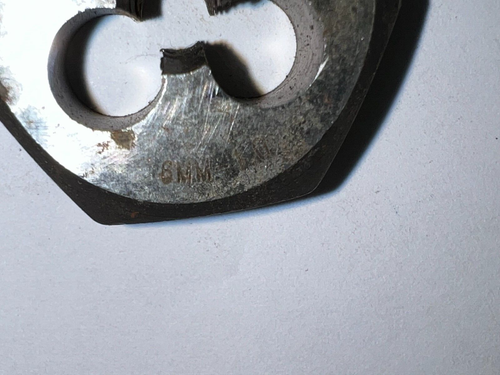 HANSON HEX DIE 3 FLUTE 6MM- 1.00 SIZE 1" ACROSS FLATS 3/8" THICKNESS LOT OF 4** - Picture 4 of 7