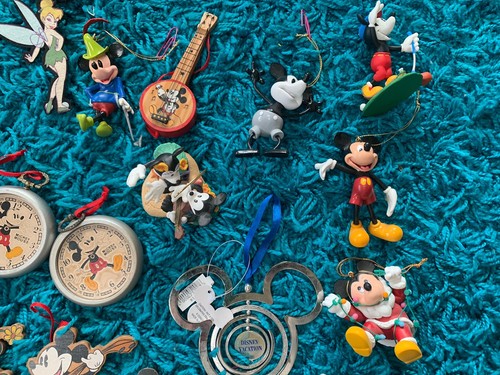 Vintage Lot New Mickey Mouse Christmas Ornaments Figure Rare Collection Adler - Picture 8 of 10