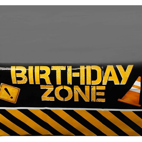 Birthday Party Dinnerware, Banner, Hats (Serves 24, 146 Pieces) -Construction - Picture 5 of 8