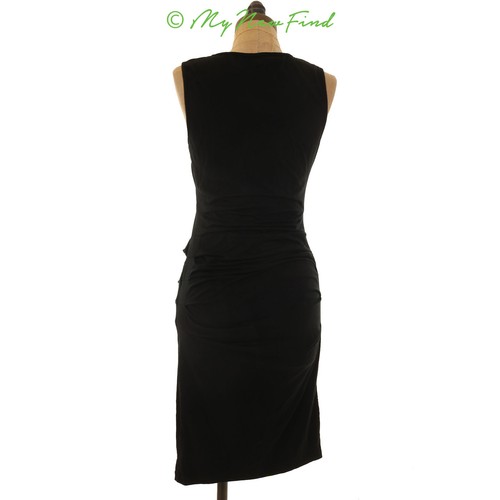 Charles Henry Nordstrom Tank Kleid Gr. S/M Rüschen Strick Modal schwarz B55 - Bild 3 von 4