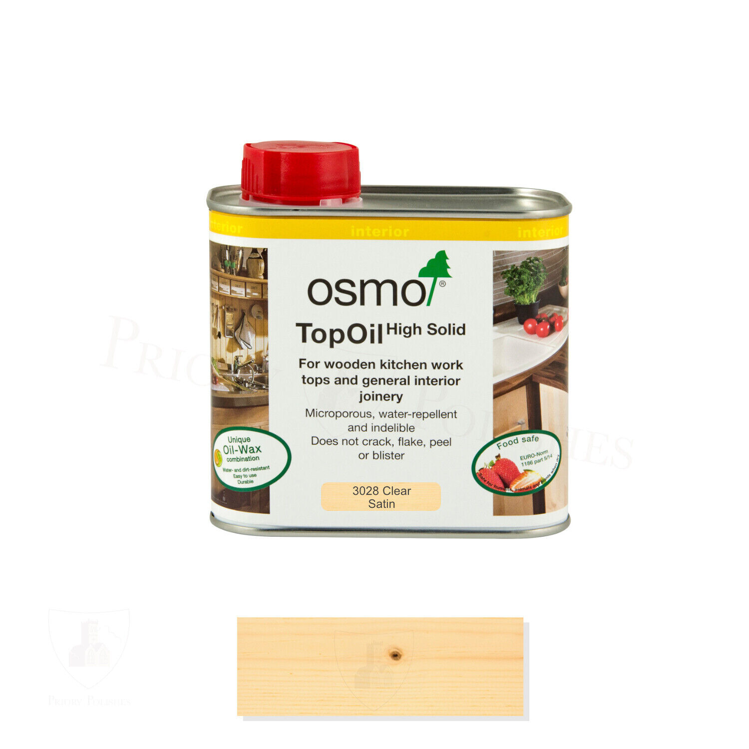 Osmo Top Oil All Colours 500ml Kitchen Worktop Wood Oil Clear, Natural, Acacia