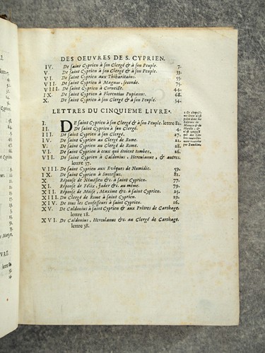 OEUVRES DE SAINT CYPRIEN, EVEQUE DE CARTHAGE ET MARTYR. ROUEN. 1716. - Foto 10 di 24