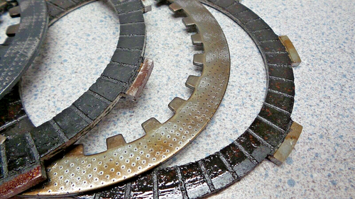 1973 HONDA XR75 XR 75 VINTAGE MOTOR CLUTCH PLATES - Picture 9 of 9