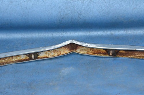 Vtg 1956 Dodge Custom Royal Lancer Upper Grill Surround Molding Trim Hood Lip - Picture 18 of 24