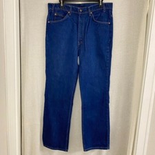 VTG 70s Levi's 517 Saddleman Boot Cut Orange Tab 20517-0217 36x31 34x30 Indigo