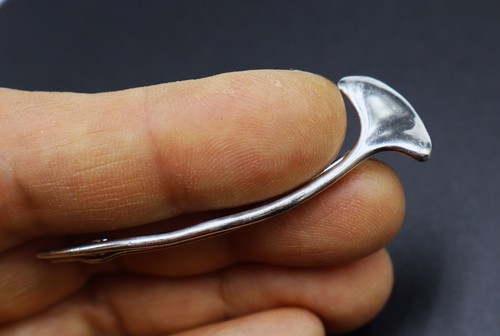 Vintage signed Tiffany & Co sterling silver wishbone hair clip barrette ( a ) - Picture 5 of 9