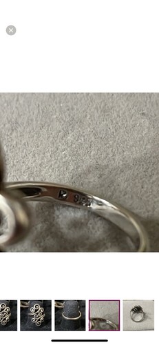 Vintage 925 Sterling Silver Chunky Swirl Design Statement Ring - Bild 4 von 5