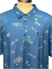William Murray Mens Polo Golf Shirt Jamaica Golf Course Short Sleeve Size XXL 2X