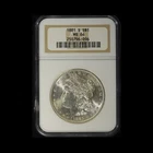 1881-S $1 Morgan Silver Dollar NGC MS64- Free Shipping USA