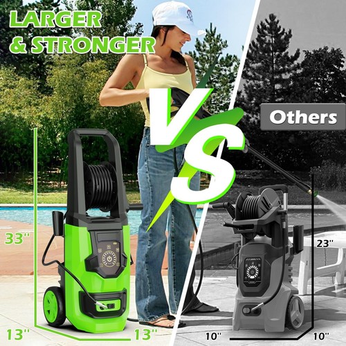 Pressure Washer, 5000PSI 3.2GPM Adjustable Touch Screen with 55FT Total Lengt... - Picture 7 of 7