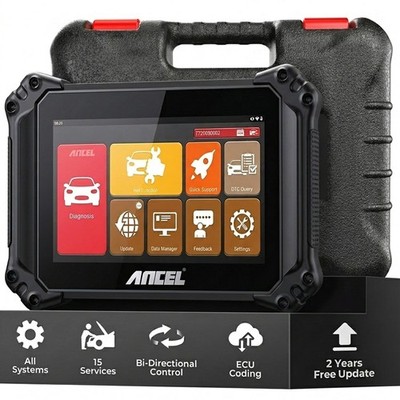 ANCEL PRO Profi OBD2 Alle System Diagnosegerät Auto KFZ Scanner ECU Coding TPMS