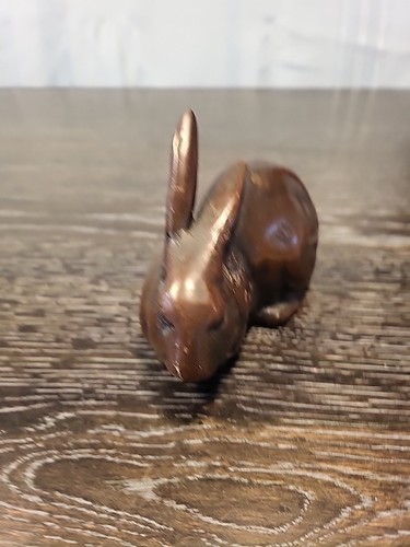Bronze Finished Metal, Bunny Rabbits Nice Pair! - Picture 7 of 13