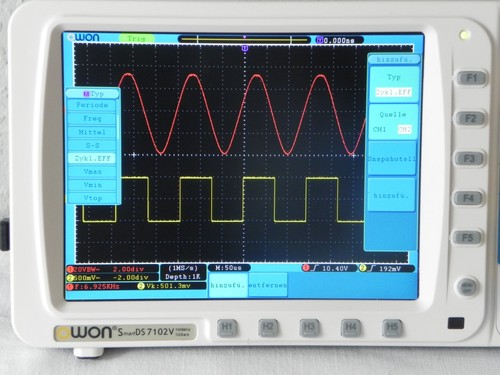 2 Kanal Digital Speicheroszilloskop OWON SDS7102V 8'' LCD 100Mhz 1Gs/S Vga - Bild 4 von 14
