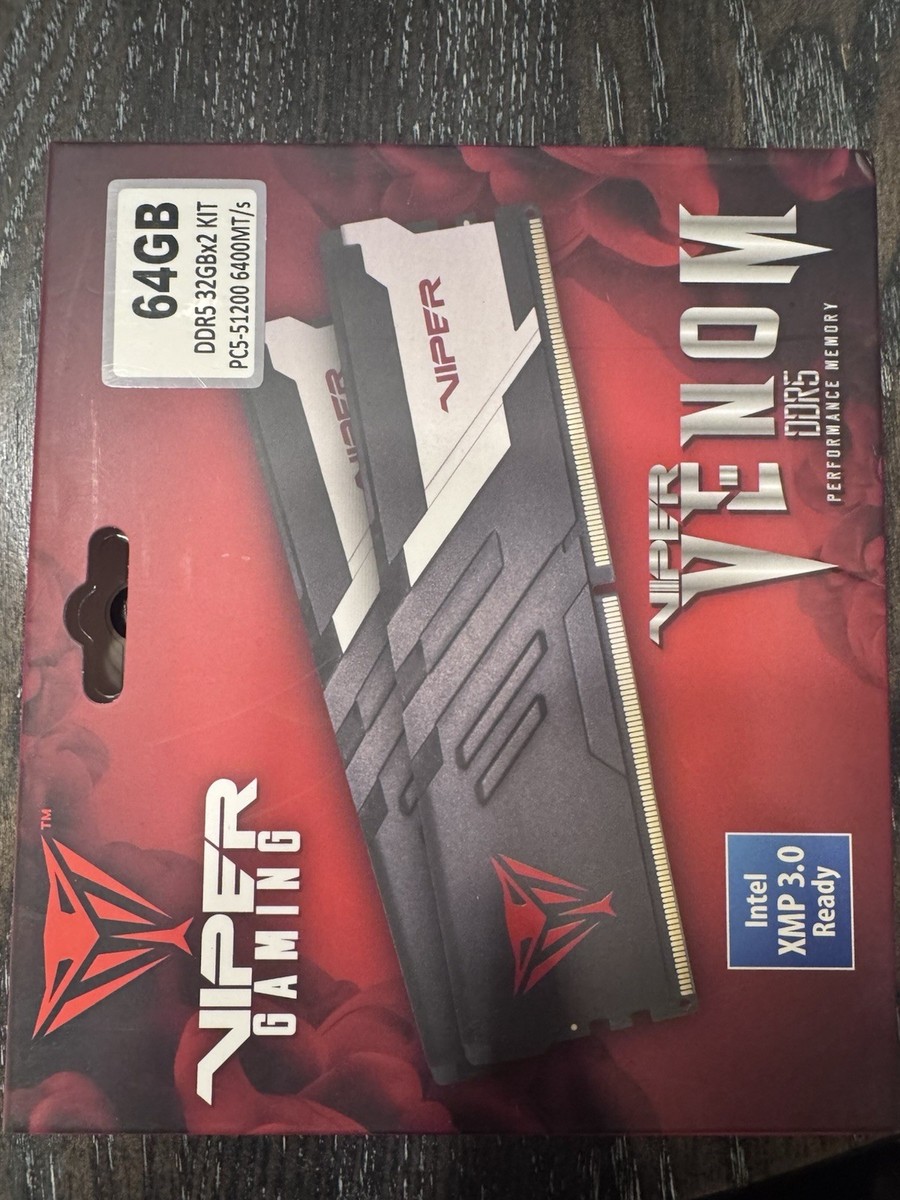 Patriot Viper Venom 64GB (2 x 32GB) DDR5 6400 PC5-51200 C32
