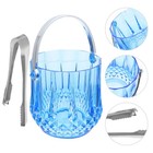  Ice Bucket Drinks Mini with Tongs Bar Wine Container for Cocktail