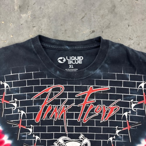 Liquid Blue Pink Floyd The Wall Tie Dye T-Shirt Herren XL Band Konzert Tour - Bild 3 von 6