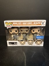 FUNKO POP ! MICHAEL SCOTT/ DWIGHT SCHRUTE/ JIM HALPERT 3 PACK WALMART EXCLUSIVE