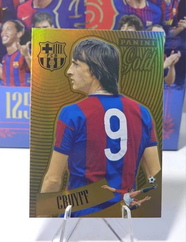 Johan Cruyff Gold Panini Tributo FC Barcelona 125 Aniversario 