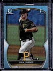 2023 Bowman Draft Paul Skenes Chrome Sky Blue Refractor 1st #BDC-14 Pirates