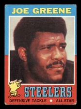 1971 Topps #245 Joe Greene RC/Rookie Steelers HOF Good (2) GD c