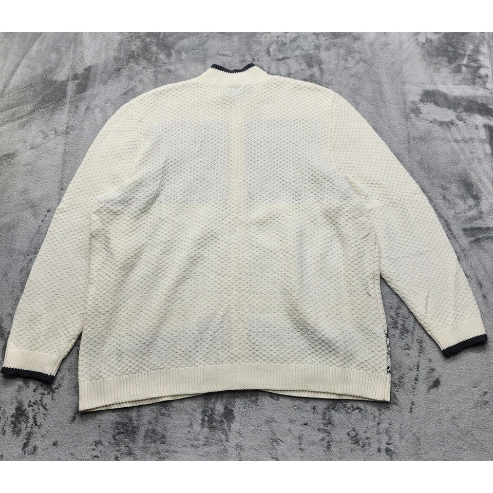 Новый Northcrest свитер женщин 4 X кремовый яичная скорлупа Fair Isle полный молнии кардиган  - Изображение 2 из 4