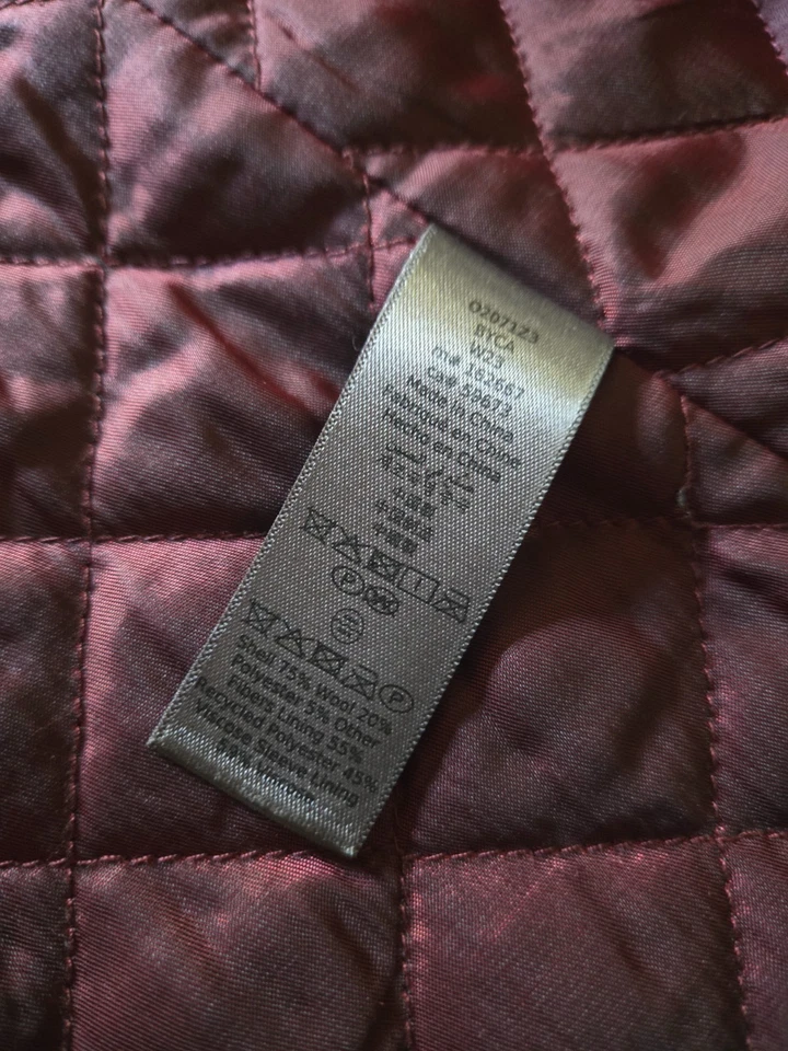 $695 Abrigo John Varvatos Carlos Vintage Lana Negro Guisante 50 40 M Foto 4 de 4