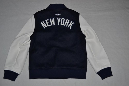 PRO STANDARD MLB NEW YORK YANKEES RETRO CLASSIC BOYS RIB WOOL VARSITY JACKET - Picture 4 of 4