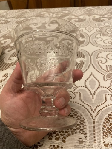 Adams Glas American Centennial 1876 seltene Bonboniere EAPG Trimold hervorragender Zustand - Bild 6 von 11