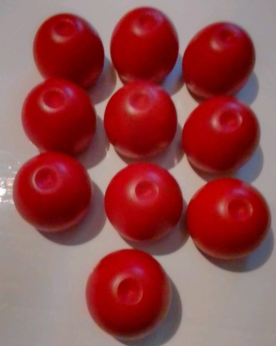 Lote de 10 manzanas decorativas de madera  - Imagen 2 de 10