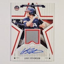 2025 Panini USA Baseball Stars & Stripes Luke Stevenson Signature Materials