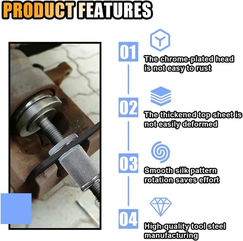 Brake Caliper Piston Rewind Tool, Car Rear Pad Wind Back Right... - Picture 5 of 6