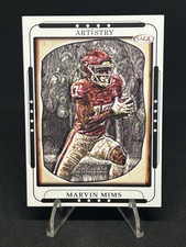Marvin Mims - RC Rookie - 2023 SAGE Artistry - # 90 - Black Border parallel