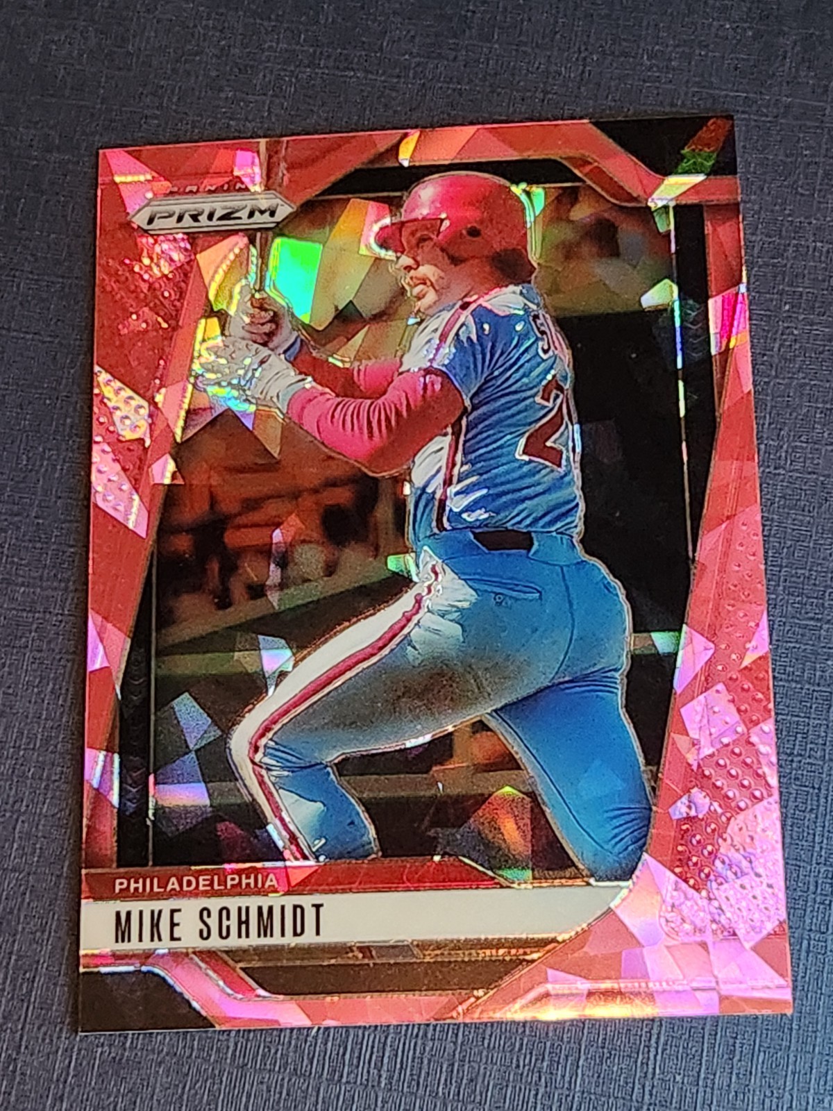 2025 Panini Prizm Pink Ice #50 Mike Schmidt