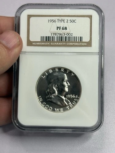 1956 Franklin Half Dollar NGC PF68 Type 2