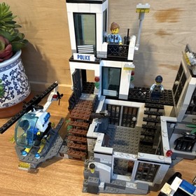 LEGO City Prison Island 60130 Set with Minifigures, Helicopter, Boat