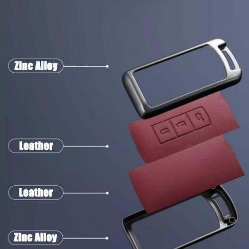 Funda Carcasa Llavero Coche Aleación Zinc Cuero Para Mitsubishi Outlander Lancer Cross - Imagen 3 de 12
