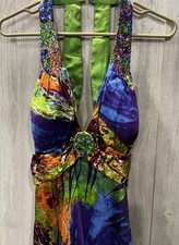 Designer Evening Gown Niki Livas Size 14. Great Condition Vintage Y2K Style