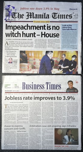 Manila Times Lot 6., 8. & 9. Juli 2025 - Sabungero, Impeach, Duterte ICC - Neu - Bild 5 von 7