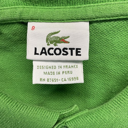 Lacoste Polo Shirt Mens 3XL Green Cotton Pique Short Sleeve Classic Logo - Picture 8 of 16