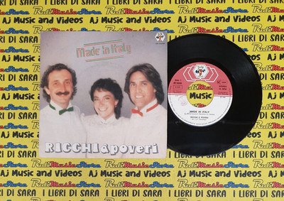 LP*45 7''RICCHI E POVERI Made in italy Questa sera 1982 italy BABY RECORDS 50268