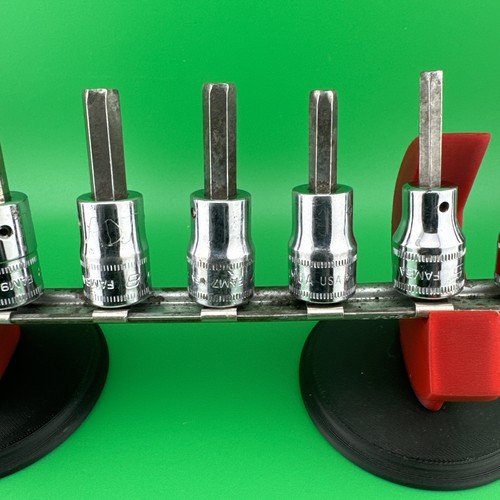 Juego de brocas hexagonales Snap-on 4-10 mm 3/8" Dr 7 piezas grabadas 4 necesita brocas nuevas ver foto - Imagen 10 de 18