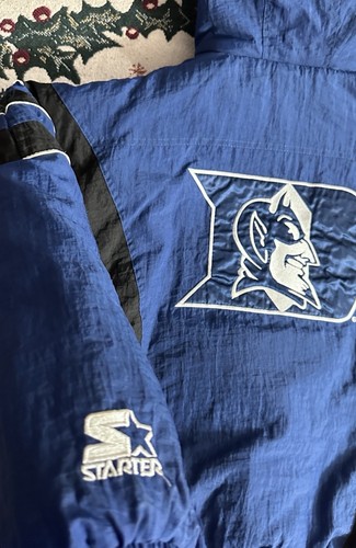 Vintage Duke Blue Devils Starter Jacket Rare Size XL. Fits more like a Small/Med - Picture 6 of 7