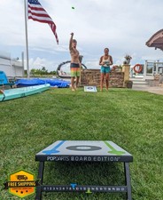 Popdarts Board Game Set Backyard Cornhole Alternative All-Weather Boards Trav