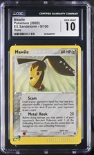 CGC 10 Mawile 9/100 2003 EX Sandstorm Holo Rare Pokemon Card