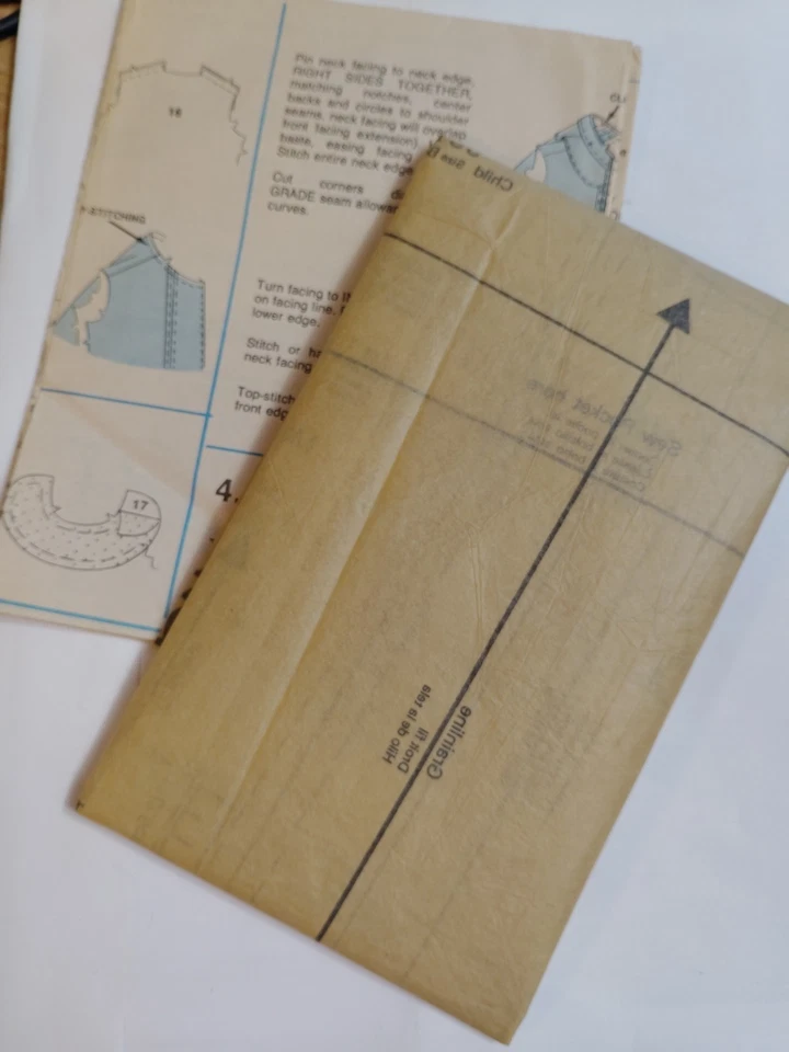 Jumpsuit Overalls Blouse Girls 4 5 6 McCalls Stitch N Save 5510 Sewing Pattern - Image 4 of 4