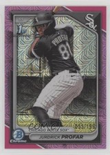 2024 Bowman Chrome Prospects Mega Box Pink Mojo Refractor Jurdrick Profar 11s9