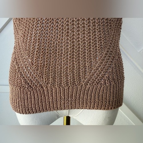 Reiss Connie Metallic Knitted Sleeveless Top Size Small - Picture 4 of 13