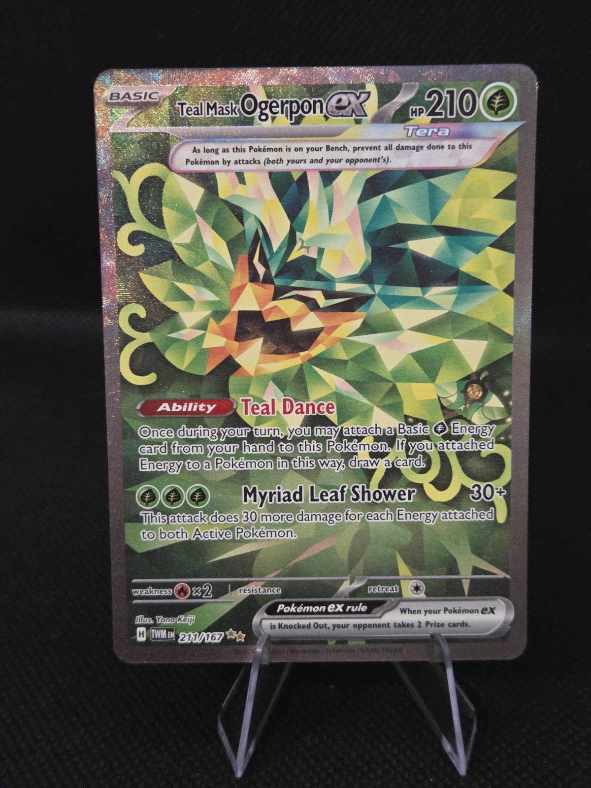 Teal Mask Ogerpon ex 211/167 Twilight Masquerade SIR Pokemon NM/MINT