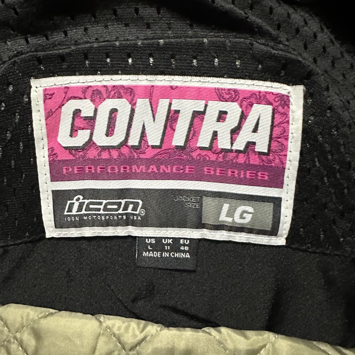 Icon Womens Black / Pink Contra Jacket - Size Large | eBay
